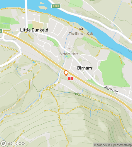 Map of scavenger hunt walking tour for Tree-mendous Fun: The Birnam Challenge