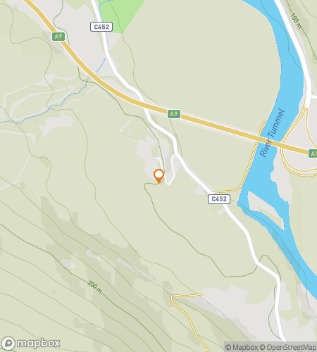 Map of scavenger hunt walking tour for Secrets of the River Tummel