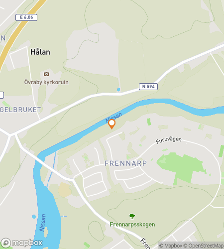 Map of scavenger hunt walking tour for Halmstad Scavenger Hunt