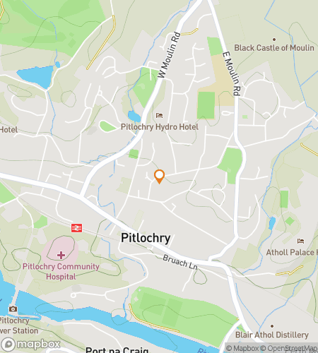 Map of scavenger hunt walking tour for Secrets of the River Tummel