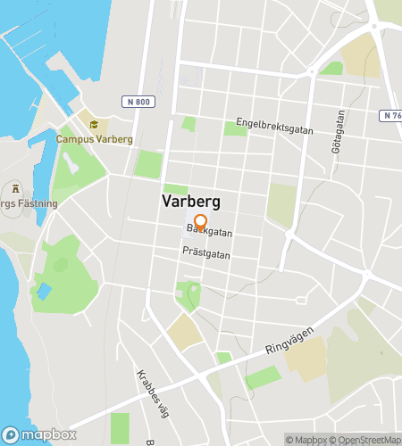Karte der Schnitzeljagd-Wanderung für Festung & Schaum: Varberg Quest