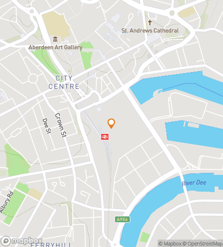 Map of scavenger hunt walking tour for Aberdeen Bar Hunt