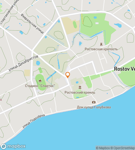 Karta över skattjakt stadsvandring för Ekko av Tro & Frost: Sagor om Rostov