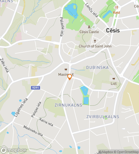 Map of scavenger hunt walking tour for Cesis Scavenger Hunt