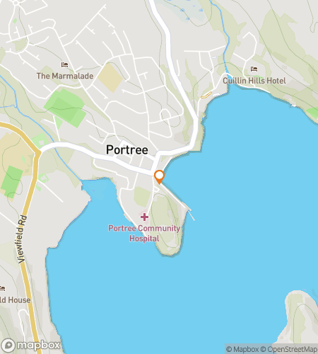 Map of scavenger hunt walking tour for Skye’s the Limit: The Portree Clue Quest