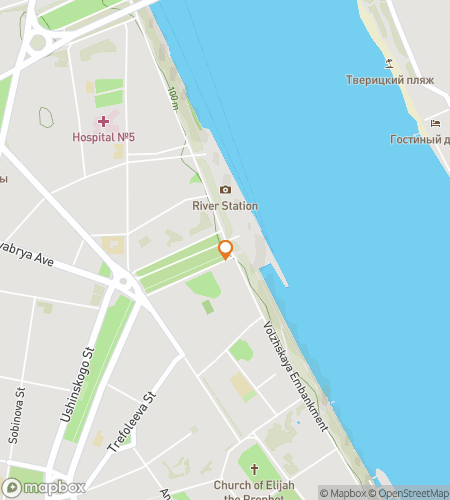 Map of scavenger hunt walking tour for Golden Ring, Hidden Thing: The Yaroslavl Quest