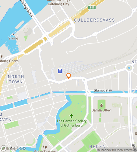 Map of scavenger hunt walking tour for Great Goth Hunt: The Gothenburg Quest