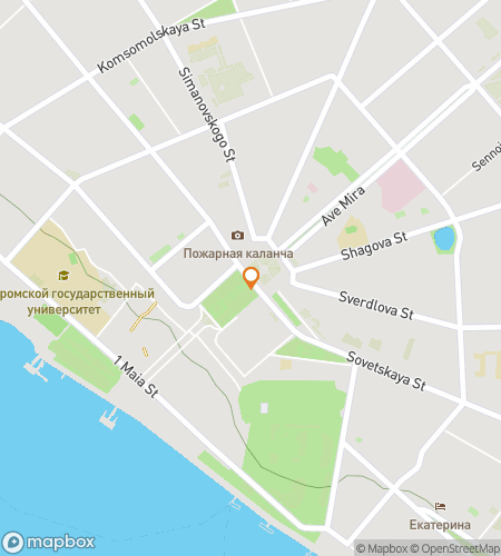 Map of scavenger hunt walking tour for Kostroma Scavenger Hunt