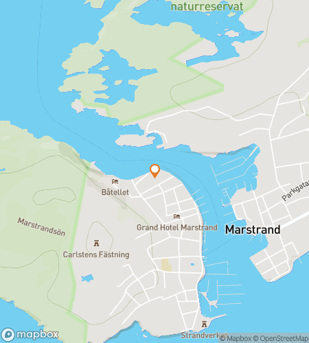 Map of scavenger hunt walking tour for Marstrand: A Fort-unate Find!