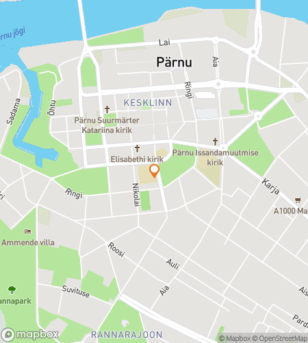 Map of scavenger hunt walking tour for Pärnu: Where Sea, Stone & Story Meet