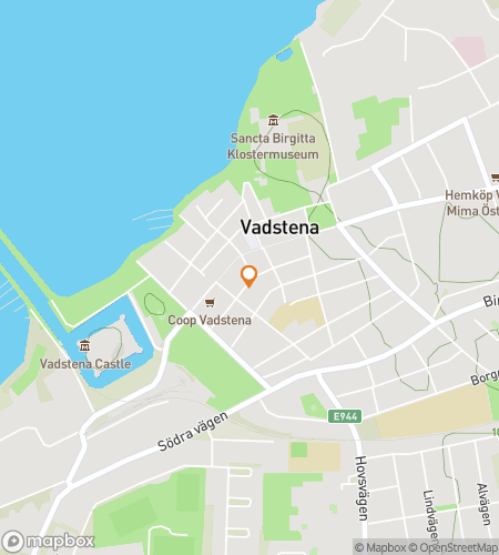 Map of scavenger hunt walking tour for Vadstena Scavenger Hunt