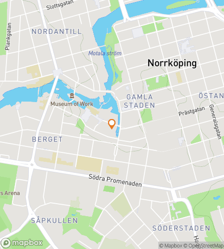 Map of scavenger hunt walking tour for Norrk&ouml;ping Navigator