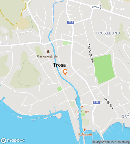 Kart over skattejakt-vandretur for The Trosa Tale&colon; A Quest Through Books and Byways