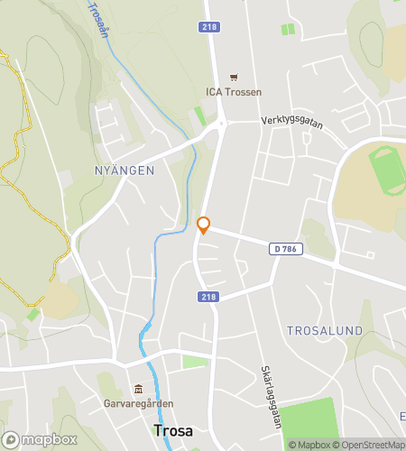 Map of scavenger hunt walking tour for Trosa Scavenger Hunt