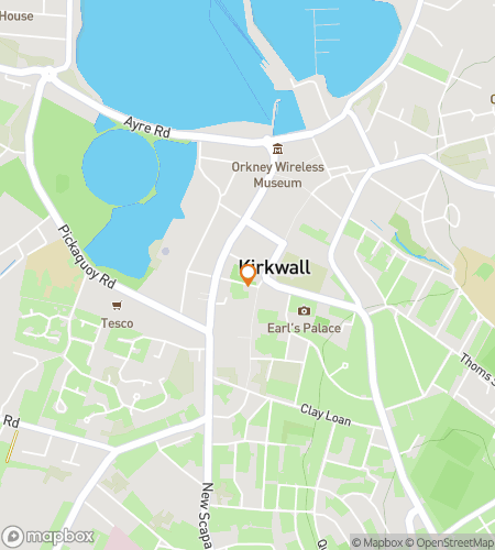 Map of scavenger hunt walking tour for Orca-nised Chaos: The Kirkwall Hunt