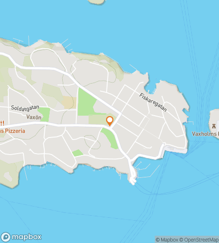 Kart over skattejakt-vandretur for Vaxholm-jakten&colon; Liten by&comma; stor atmosf&aelig;re