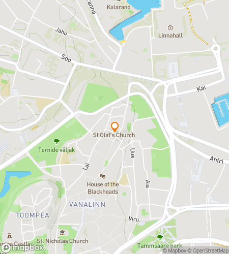 Kartan scavenger hunt -kävelykierrokselle Tallinnan aavemetsästykseen