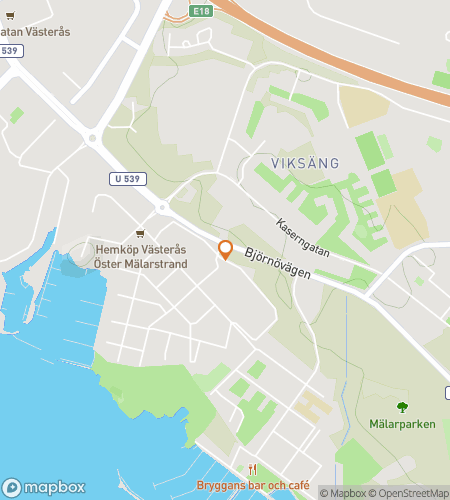 Map of scavenger hunt walking tour for Vast and Curious: The Swedish Västerås Chase