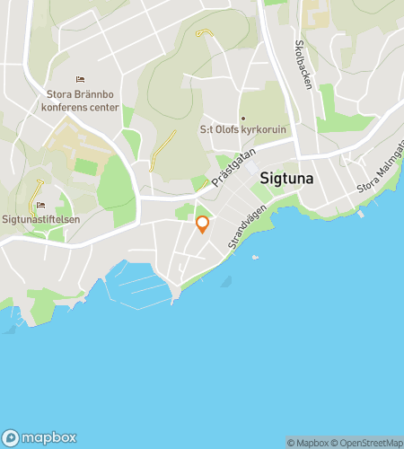 Map of scavenger hunt walking tour for The Sigtuna Saga of Faith, Words & Memory