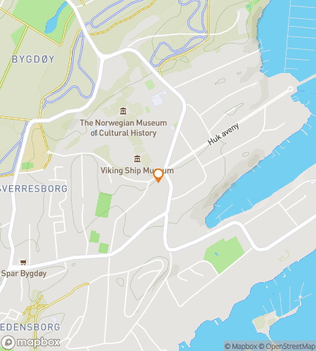Карта пешеходного квеста для музея Бюгдёй в Осло
