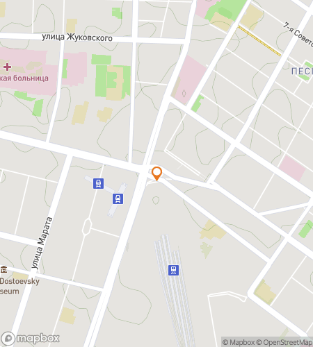 Map of scavenger hunt walking tour for Saint Petersburg City Scavenger Hunt