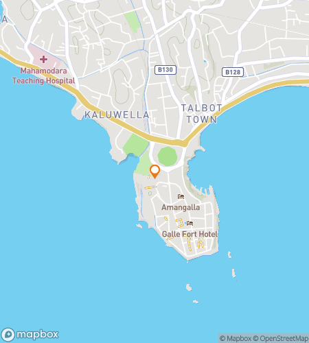 Map of scavenger hunt walking tour for Galle: The Fort by the Horizon Adventure