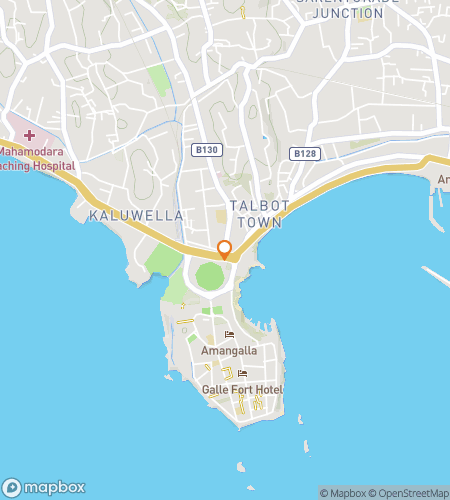 Map of scavenger hunt walking tour for Tides & Tales: Secrets of Old Galle