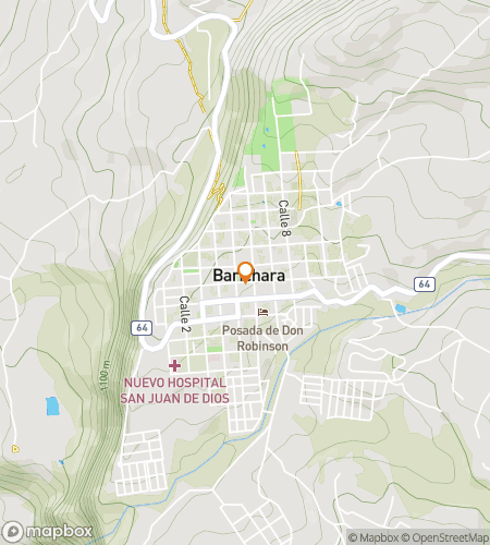 Map of scavenger hunt walking tour for Stone & Silence: The Barichara Quest