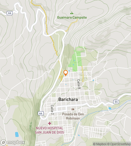 Map of scavenger hunt walking tour for Stone & Silence: The Barichara Quest