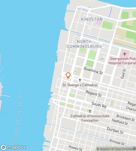 Map of scavenger hunt walking tour for Georgetown City-Core Culture Quest