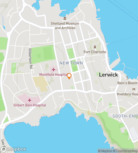 Hartă tur de vânătoare de comori pentru Lerwick Larks & Viking Ventures