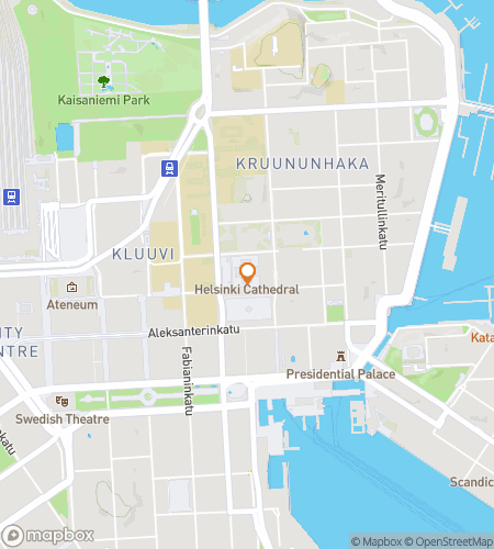 Map of scavenger hunt walking tour for University of Helsinki Hunt