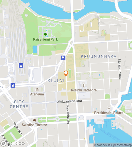 Map of scavenger hunt walking tour for Fog & Footsteps: A Helsinki Spooky Hunt 
