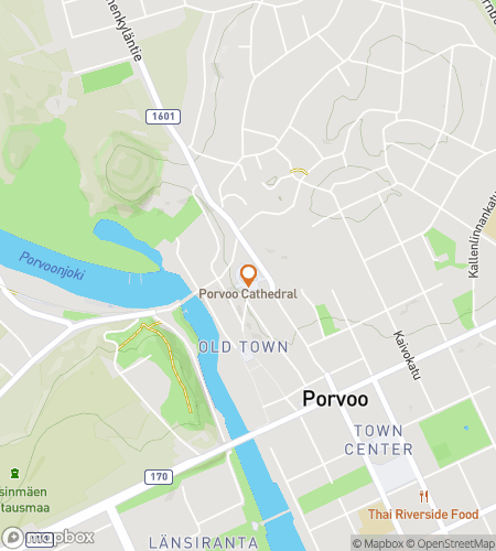 Map of scavenger hunt walking tour for Path through Porvoo: The Scenic Hunt
