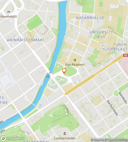 Map of scavenger hunt walking tour for  Turku Turkey Hunting