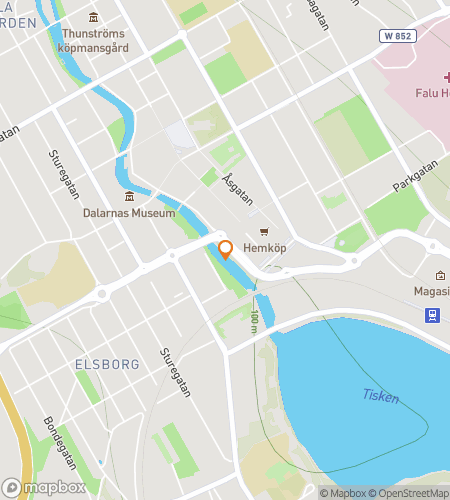 Karte der Schnitzeljagd-Wanderung für Holy Goat! It’s a Falun Copper Hunt