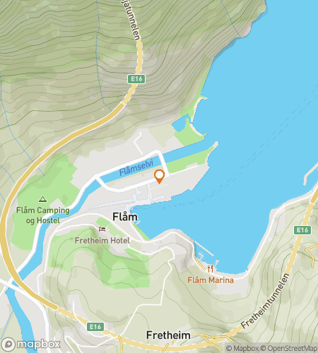 Map of scavenger hunt walking tour for Fjords & Footpaths&colon; The Fl&aring;m Hunt