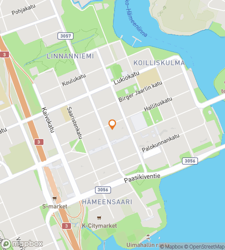 Map of scavenger hunt walking tour for Fortified Fun: The Hämeenlinna Chase