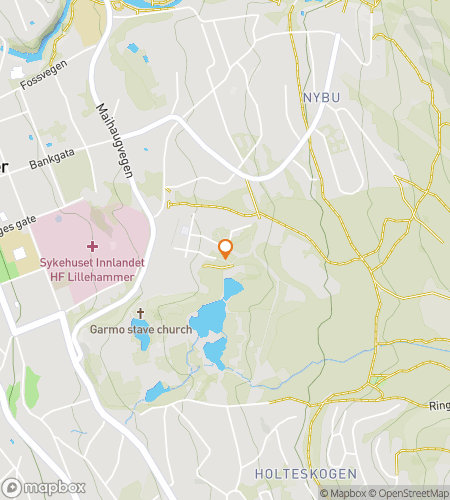 Map of scavenger hunt walking tour for Lillehammer Luge of Logic