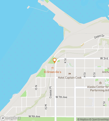 Anchorage'deki Bootleggers Cove Scavenger Hunt için hazine avı yürüyüş turu haritası