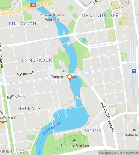 Hartă tur de mers pe jos cu vânătoare de comori pentru De la Cascade la Acoperișuri: Vânătoarea Tampere