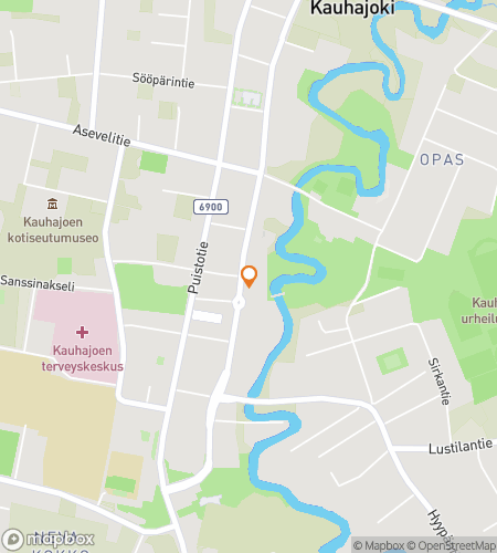 Hartă a turului pe jos cu vânătoare de comori pentru Keep Up at Kauhajoki