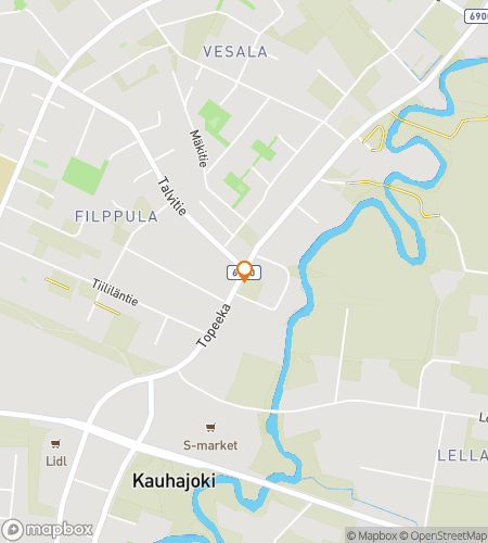 Map of scavenger hunt walking tour for Keep Up at Kauhajoki