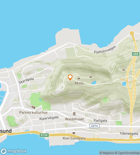 Mapa prohlídky s lovcem pokladů pro Art Nouveau u moře: The Ålesund Quest