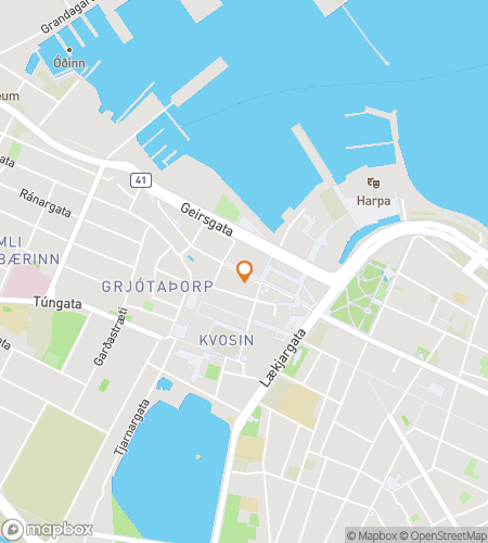 Map of scavenger hunt walking tour for Ingolfur Square Scavenger Hunt In Reykjavik