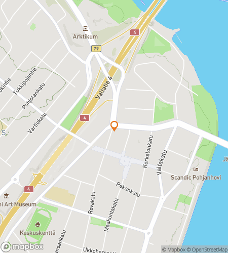 Map of scavenger hunt walking tour for The Arctic Adventure: Discover Rovaniemi