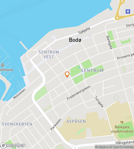 Map of scavenger hunt walking tour for Bodo‘s Bountiful Bonanza Hunt