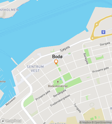 Kartta kaupunkiseikkailukierroksesta Bodo's Bountiful Bonanza Hunt -seikkailuun