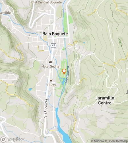 Mapa procházkové únikovky pro 'Oblaka a káva: Výprava po Boquete'