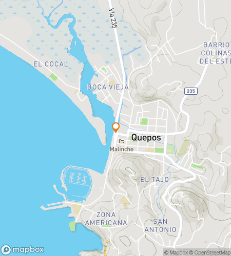 Map of scavenger hunt walking tour for Clue-lassic Coast: The Manuel Antonio Adventure